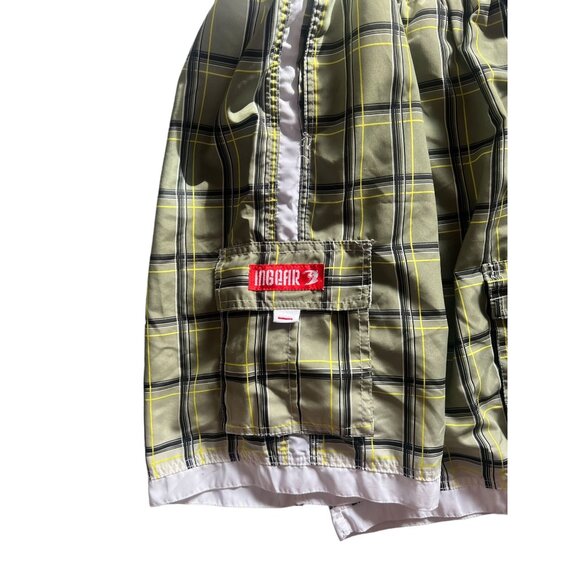 Ingear Boys Plaid Cargo Swim Trunks Size M - Picture 5 of 8